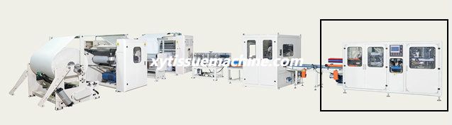 Linha de produ&ccedil;&atilde;o de dobramento totalmente autom&aacute;tico da m&aacute;quina da fatura de papel de toalha de m&atilde;o do de alta capacidade N 3