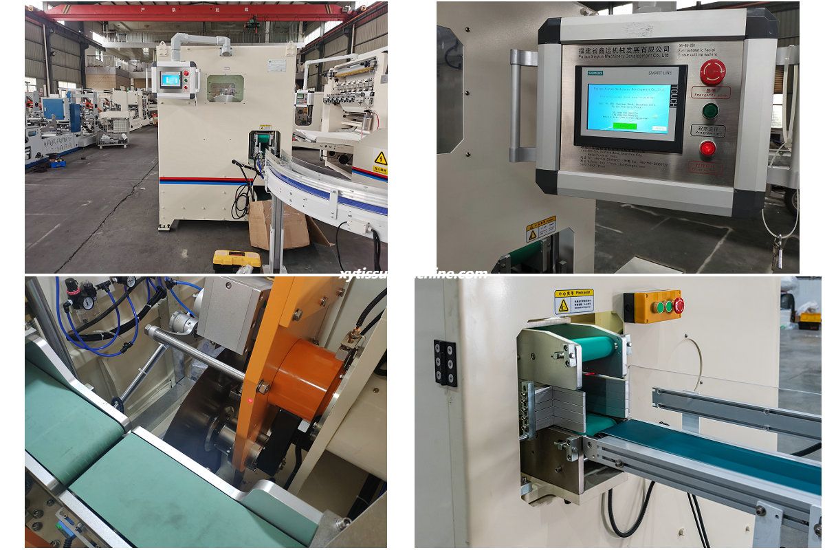 detalhes da m&aacute;quina de corte de tecido facial