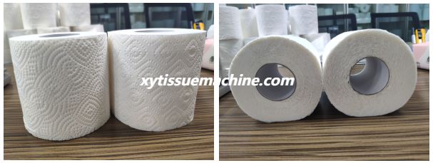 rolo de papel higi&ecirc;nico acabado