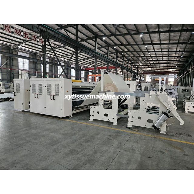 Máquina de fabricação automática de toalha de cozinha de papel higiênico de dois sistemas de perfuração automática