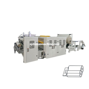 Máquina de fabricação automática de toalha de cozinha de papel higiênico de dois sistemas de perfuração automática